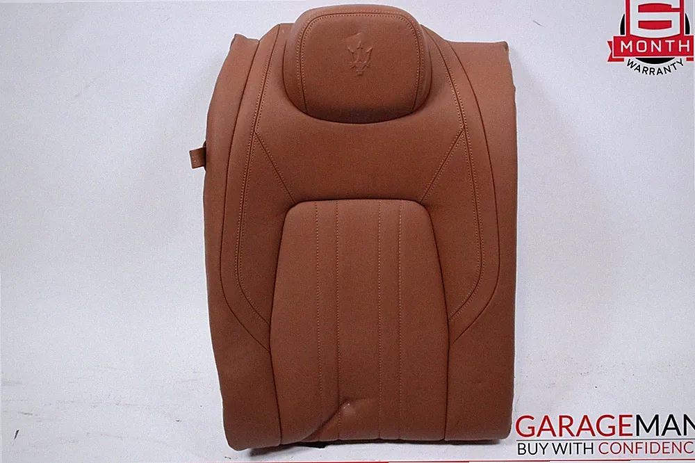 14-17 Maserati Ghibli Rear Right Side Top Upper Seat Cushion Cover Brown