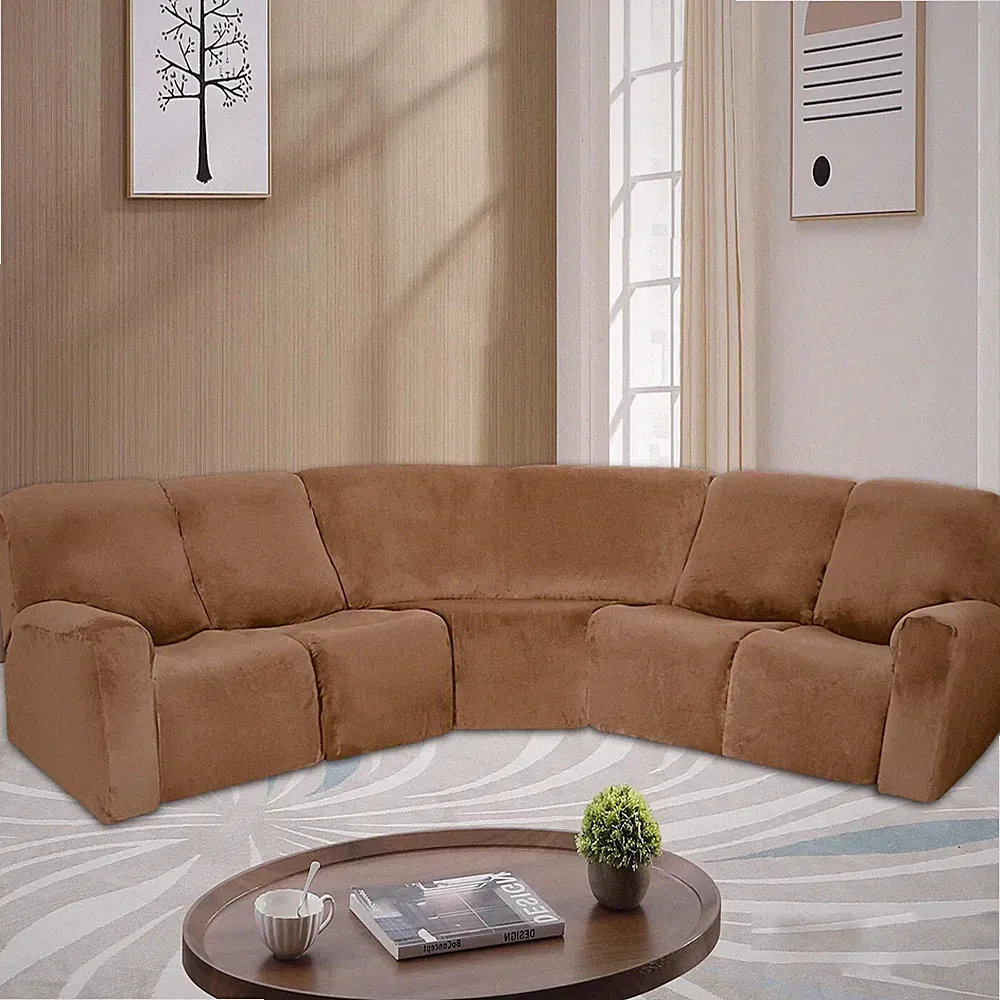 brown recliner sectional sofa