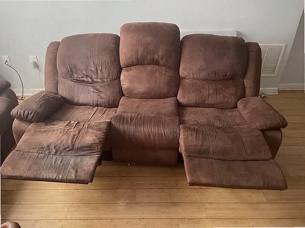 brown recliner loveseat