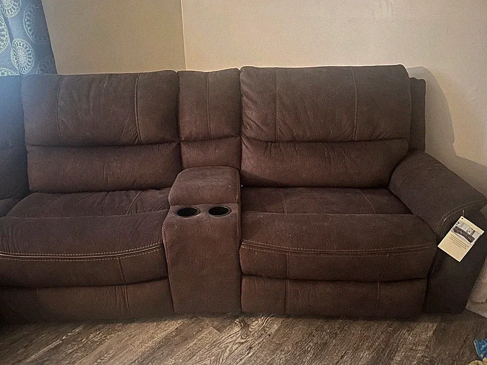 Broyhill Suede Sectional Couch