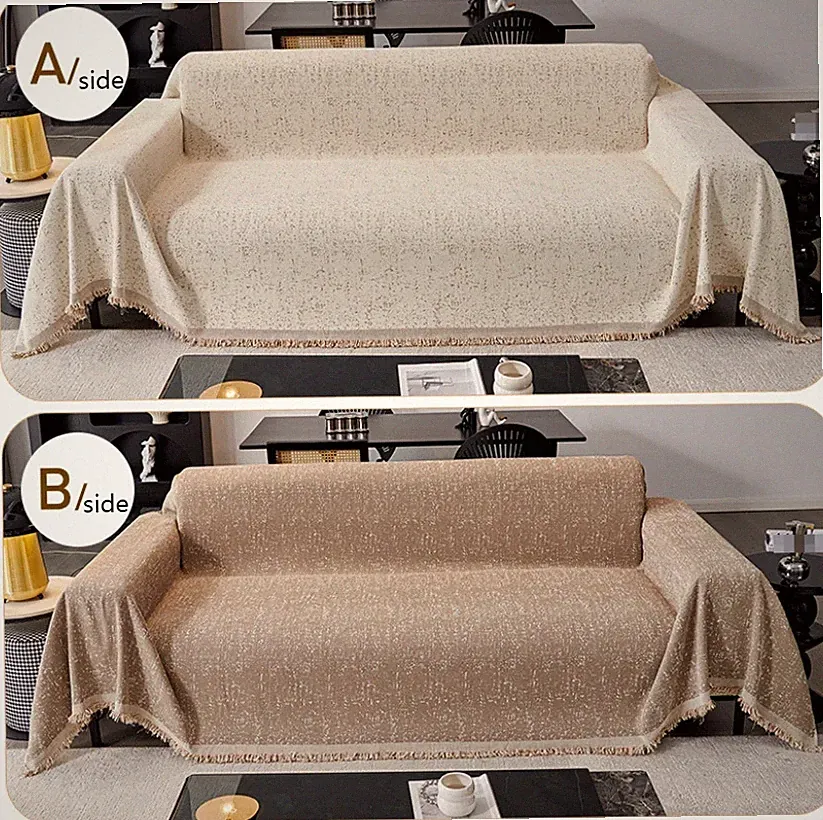Double Sided Sofa Towel Blanket Multifunctional Anti-cat Scratch Sofa Cover