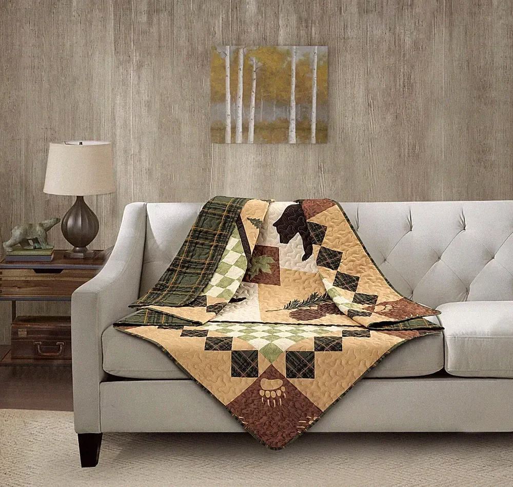 brown recliner blanket