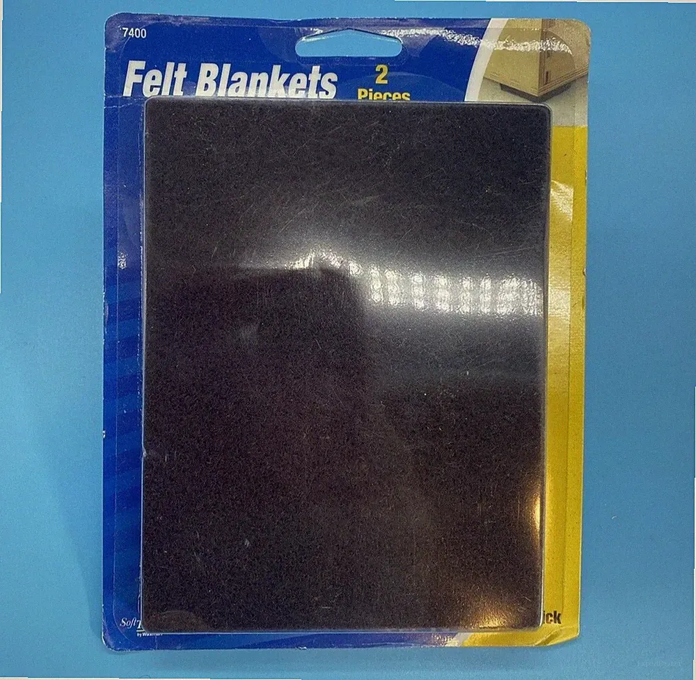 Waxman Soft Touch / Felt Blankets / 2Pieces / Sliders Brown 4.5" x 6" NEW